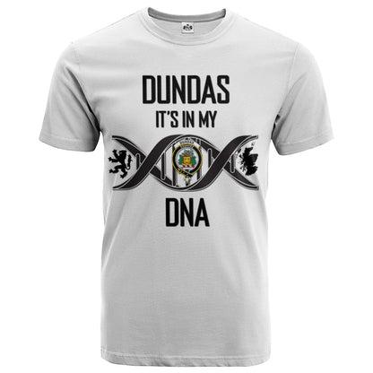 Printivon Dundas Clan DNA In Me Crest T Shirt