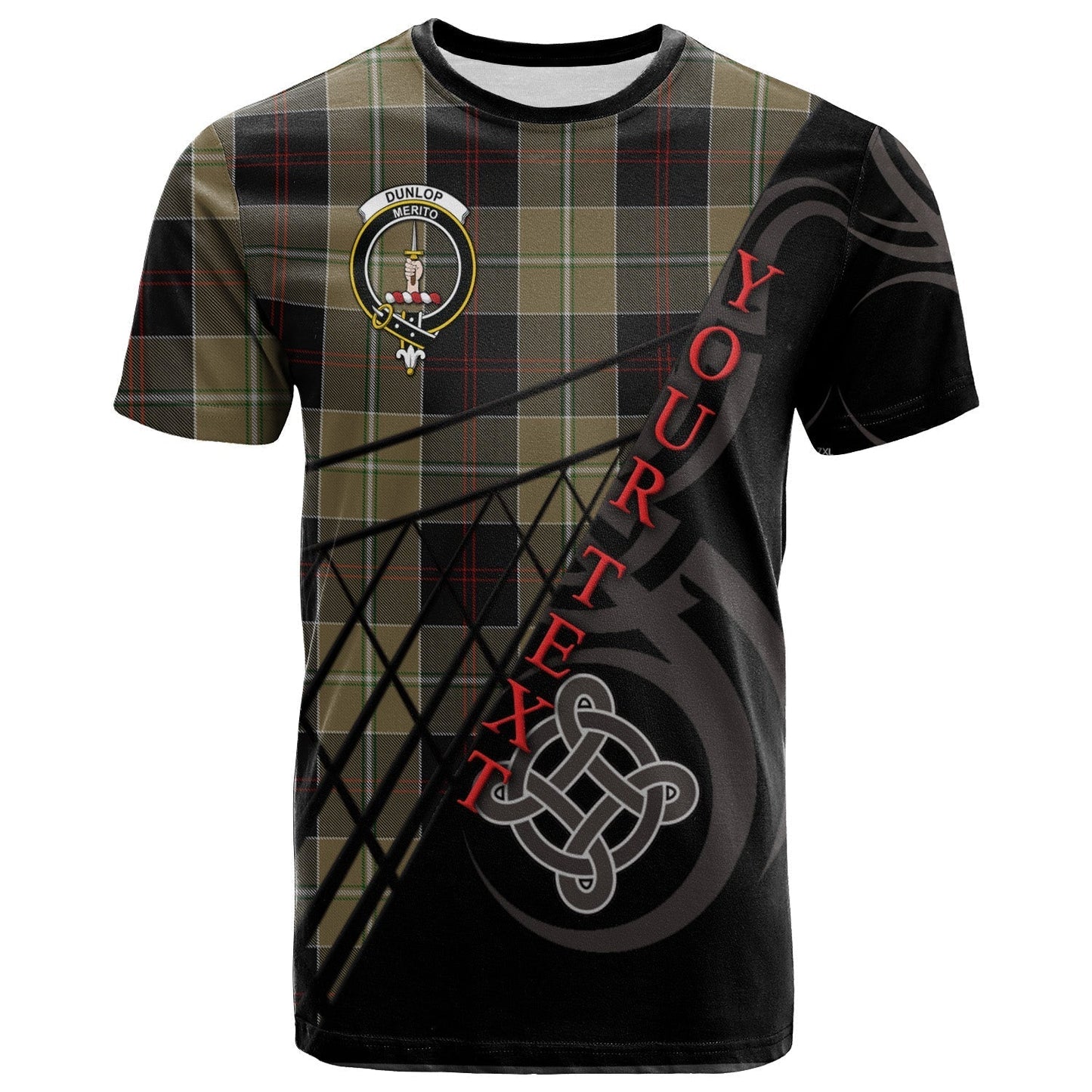 Printivon Dunlop Hunting T Shirt Pattern Celtic 