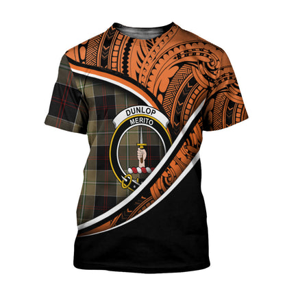 Printivon Dunlop Hunting T Shirt Pattern Polynesian 