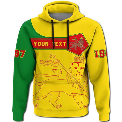 Custom Viking Hoodie - Ethiopia Pullover Pentagon Style