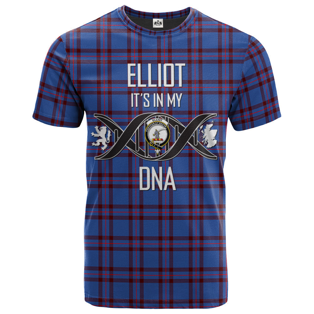 Printivon Elliot Modern Clan DNA In Me Tartan Crest T Shirt