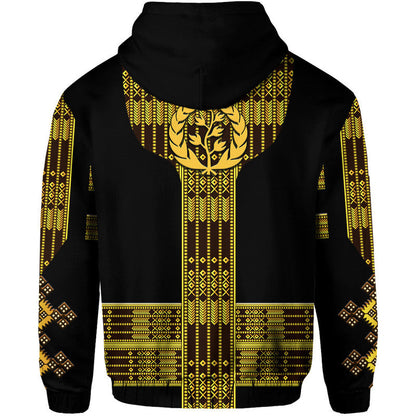 Eritrea Hoodie Fancy Tibeb Vibes Black