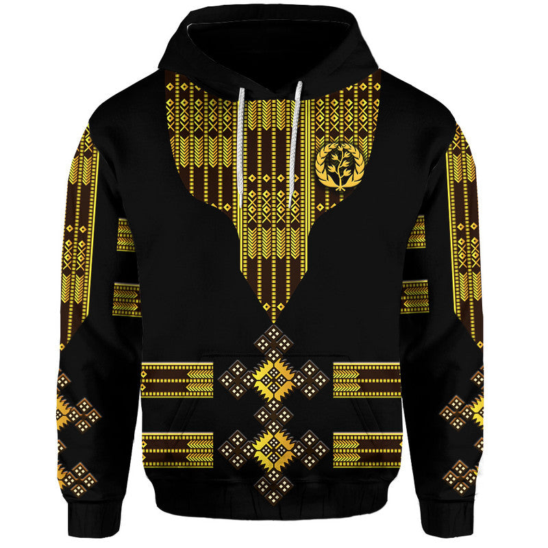 Eritrea Hoodie Fancy Tibeb Vibes Black