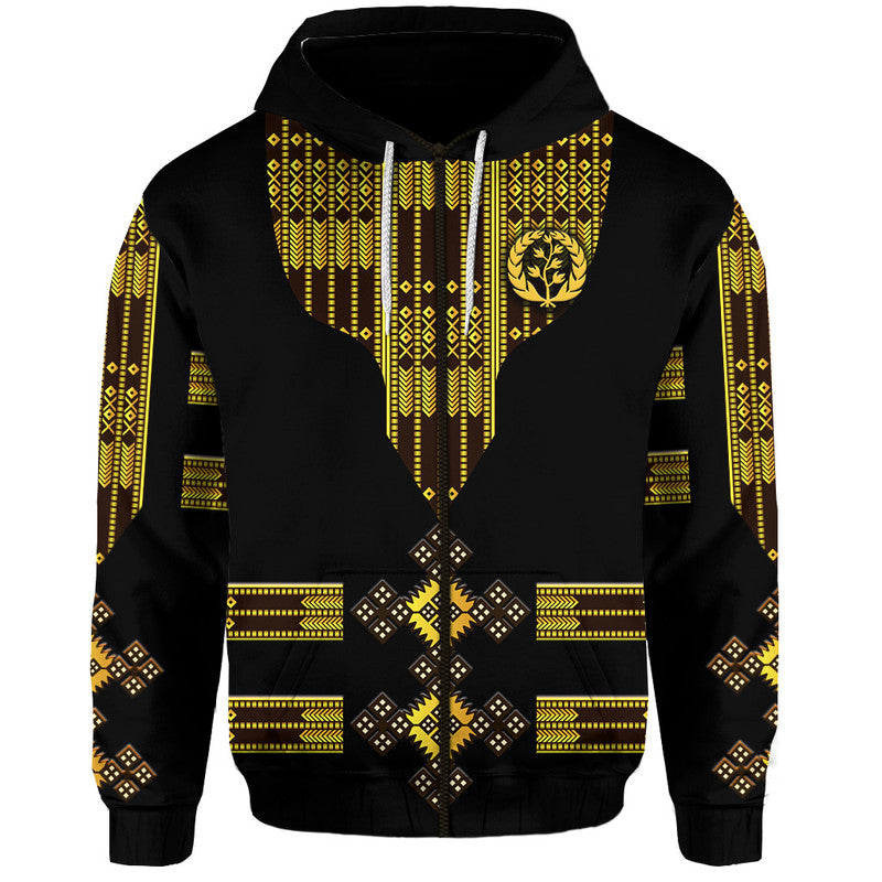 Eritrea Hoodie Fancy Tibeb Vibes Black