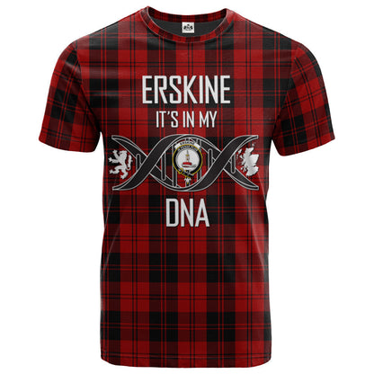Printivon Erskine 02 Clan DNA In Me Tartan Crest T Shirt