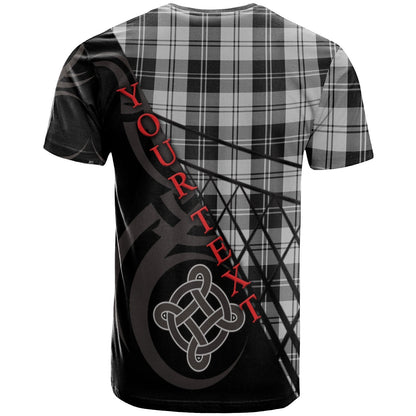 Printivon Erskine Black and White T Shirt Pattern Celtic