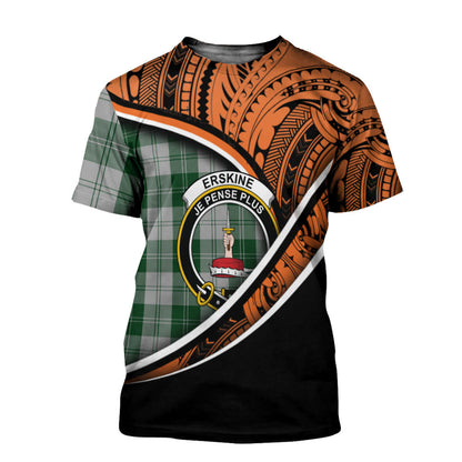 Printivon Erskine Green T Shirt Pattern Polynesian 