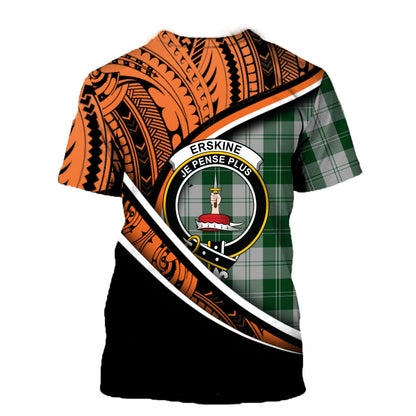 Printivon Erskine Black and White T Shirt Pattern Polynesian