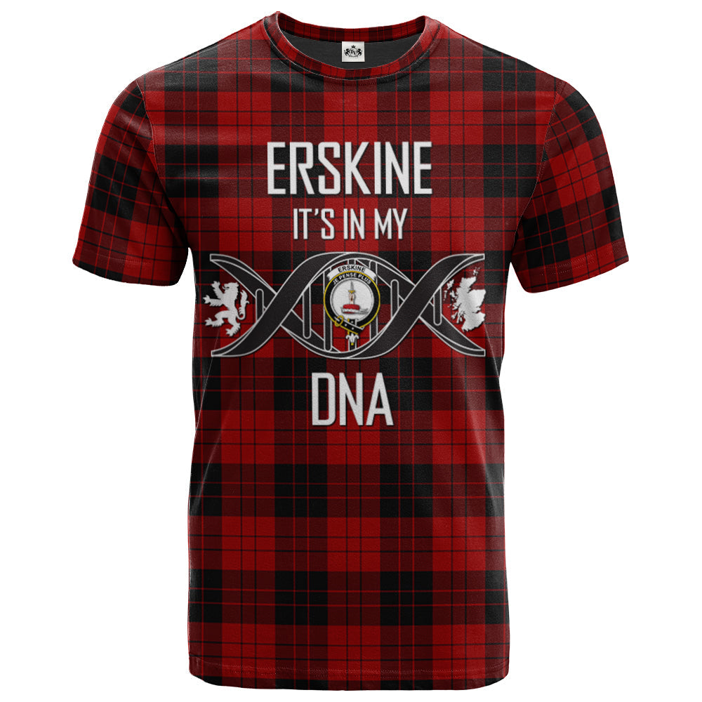 Printivon Erskine Paton Clan DNA In Me Tartan Crest T Shirt