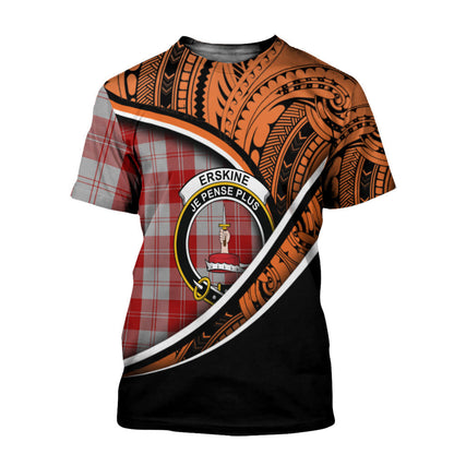 Printivon Erskine Red T Shirt Pattern Polynesian 