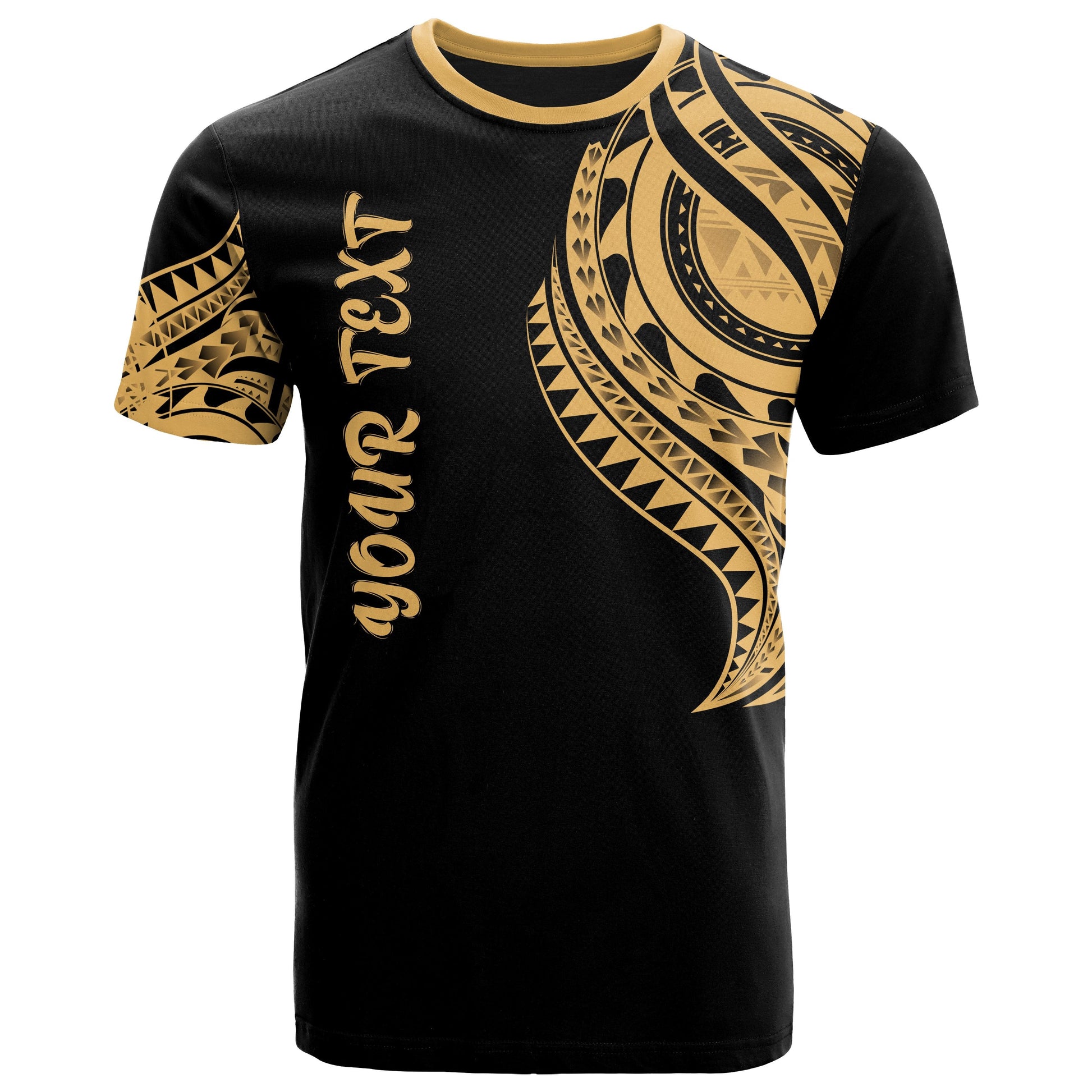 Guam Custom Personalised T Shirt Guam Tatau Gold Patterns