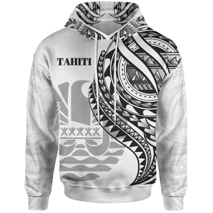 Tahiti Hoodie Black Polynesian Patterns Best Tahiti Ever
