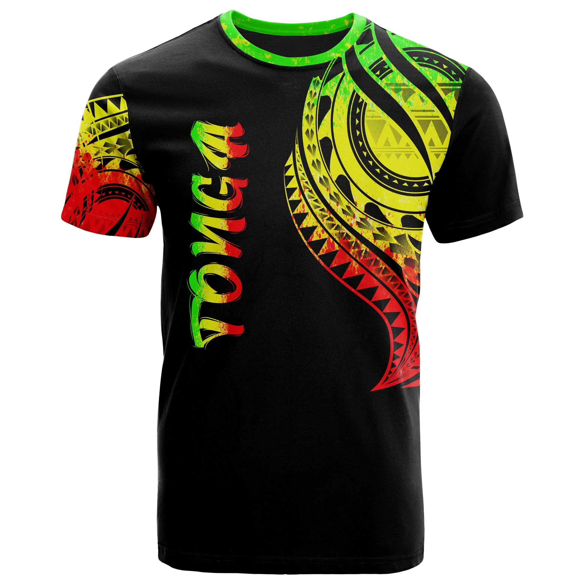 Tonga T - Shirt - Tonga Tatau Reggae Patterns
