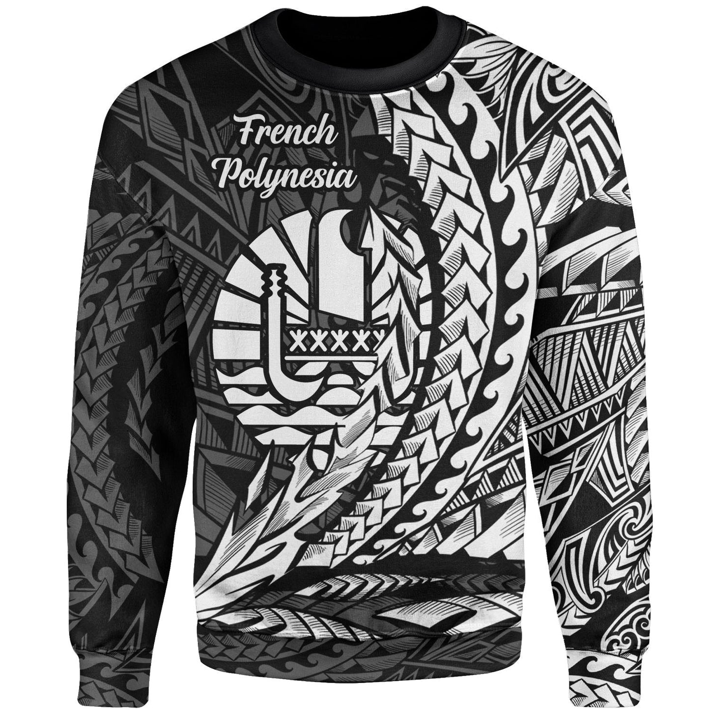 French Polynesia Sweatshirt Wings Style White Color