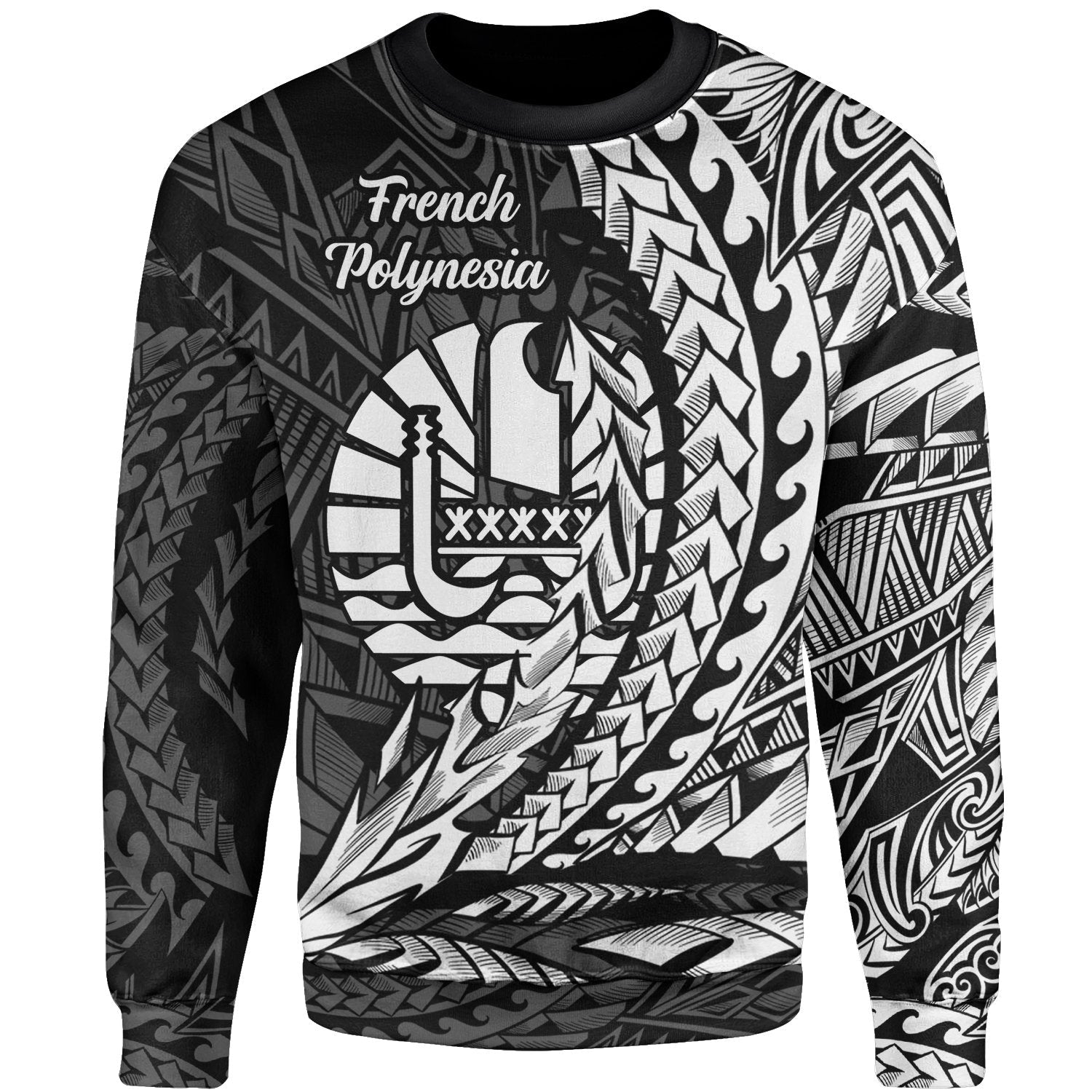 French Polynesia Sweatshirt Wings Style White Color
