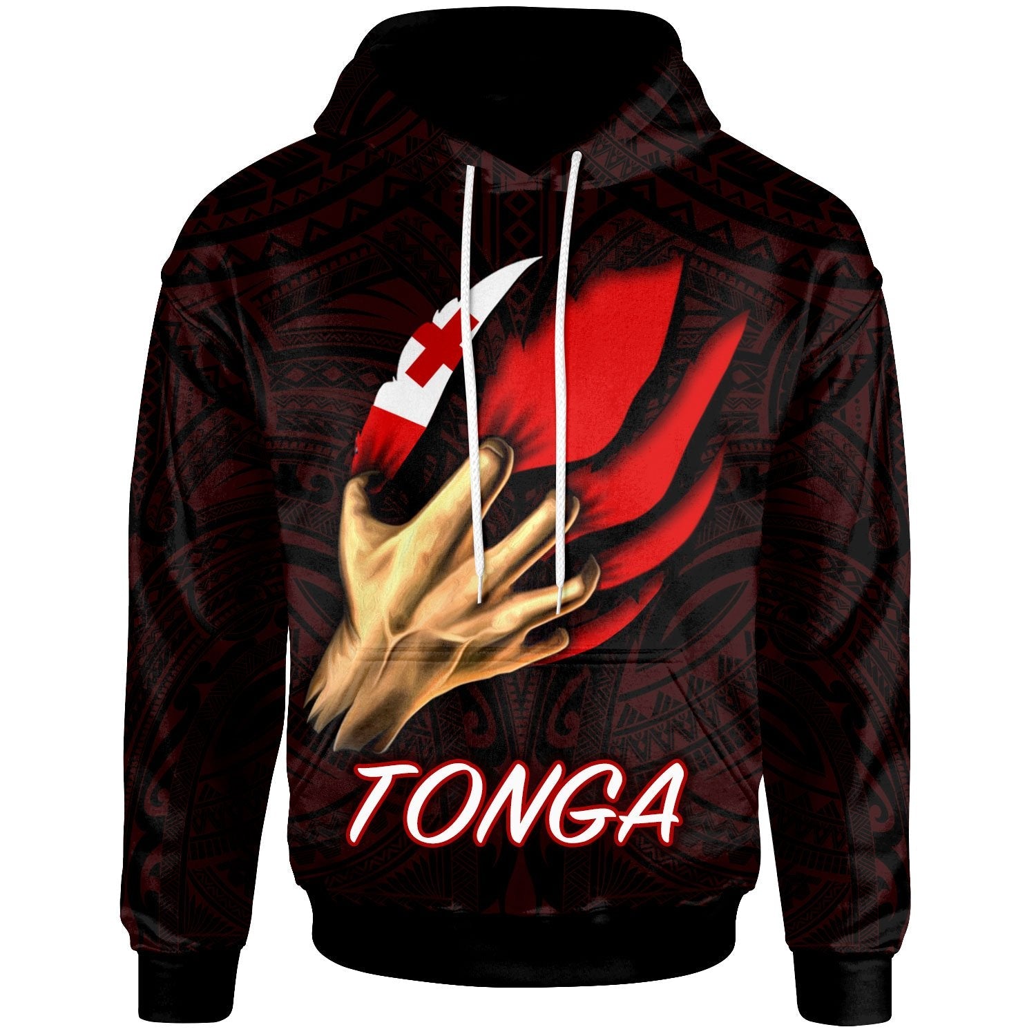 Tonga Hoodie Tonga In Me Red