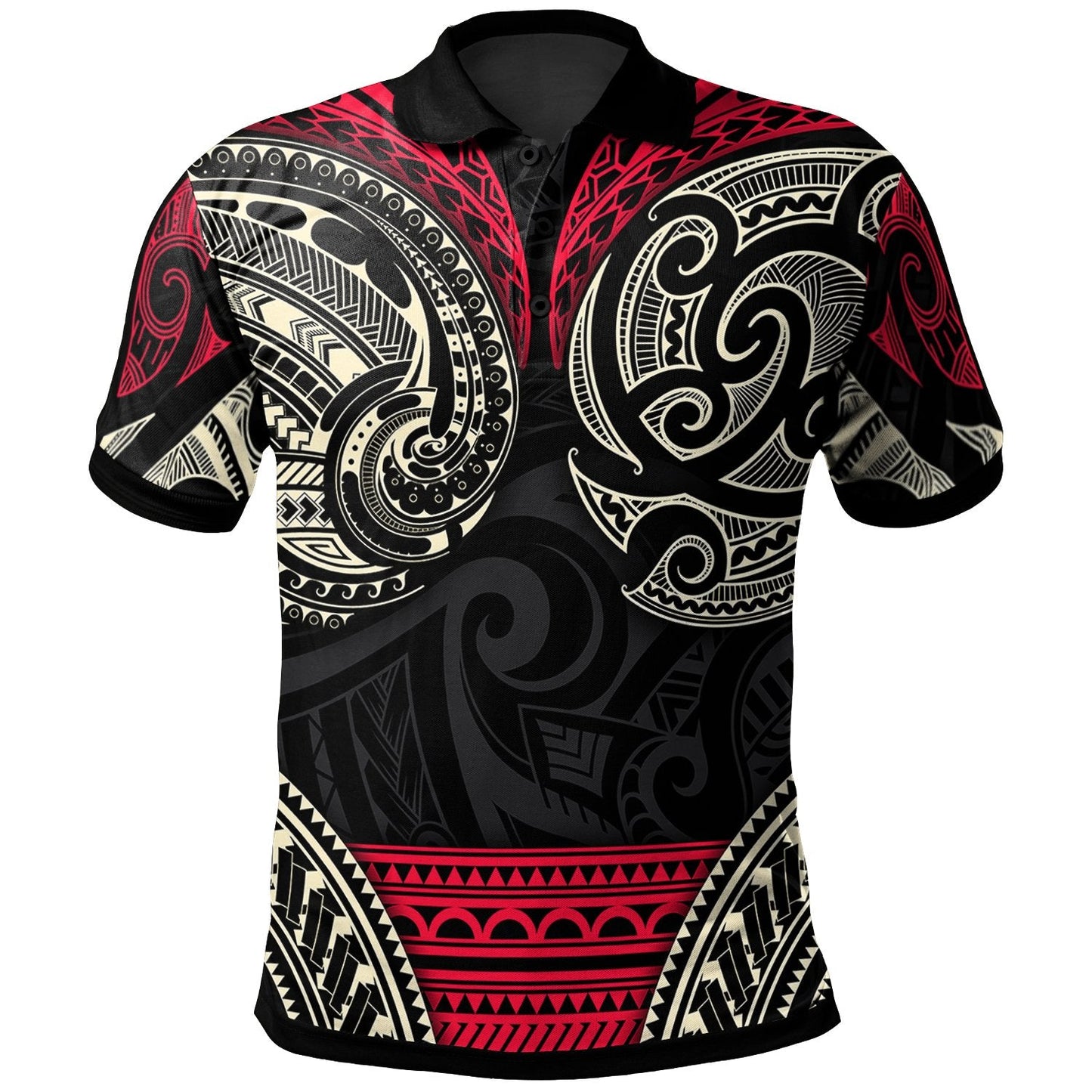 New Zealand Polynesian Polo Shirt - Maori Polo Patterns Style