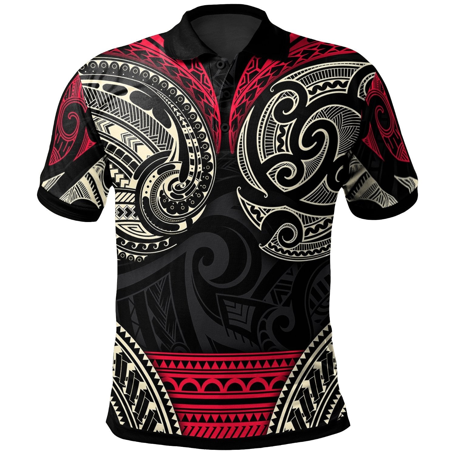New Zealand Polynesian Polo Shirt - Maori Polo Patterns Style