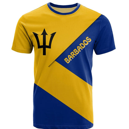 Barbados T Shirt Barbados Flag Style