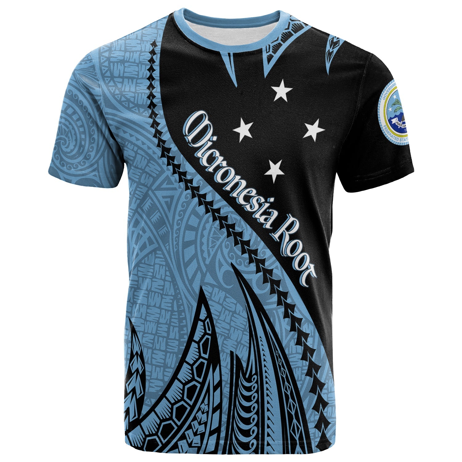 FSM Proud Micronesia Root T Shirt Spike Pattern
