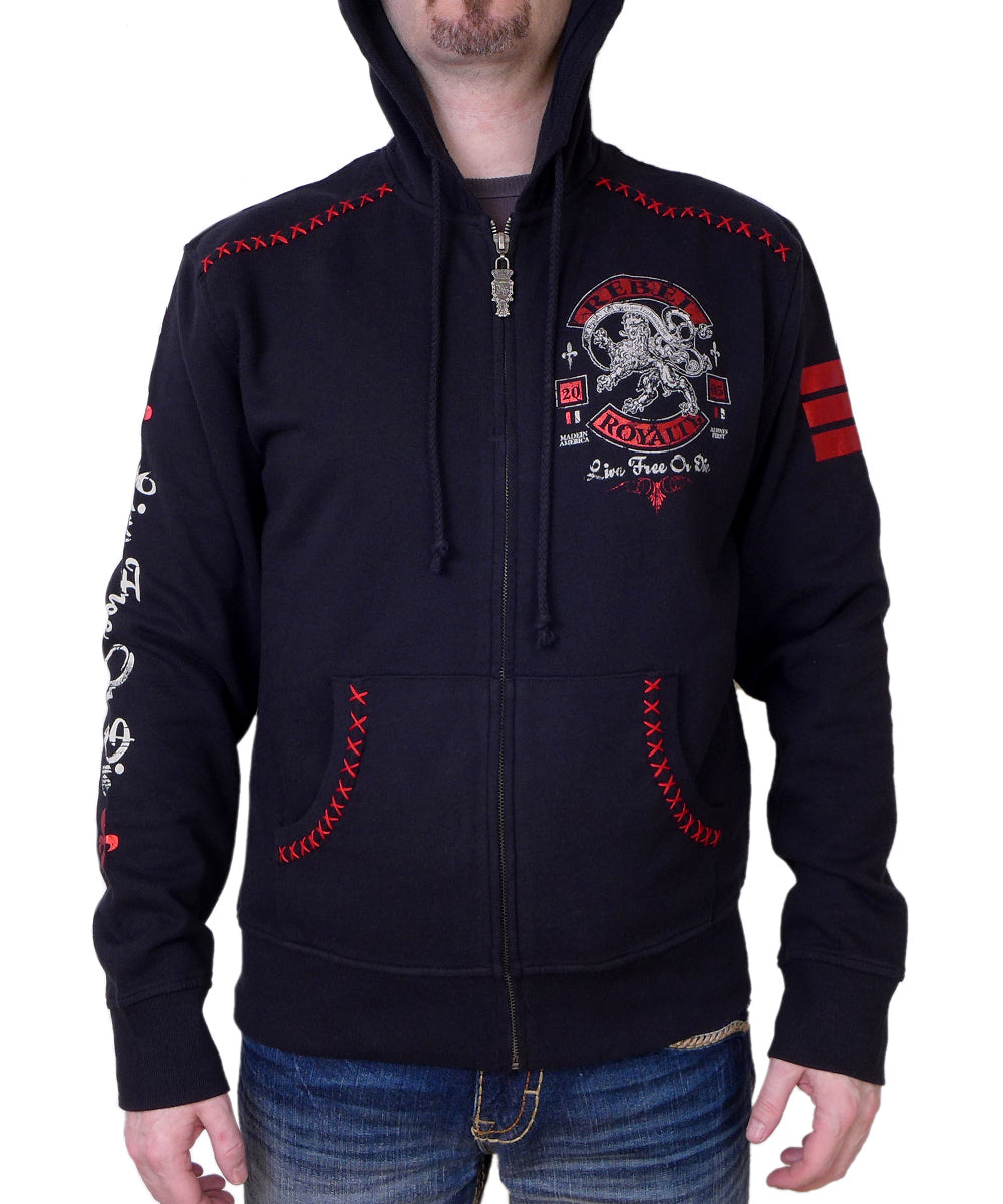 Rebel Spirit Lion Zip Hoodie
