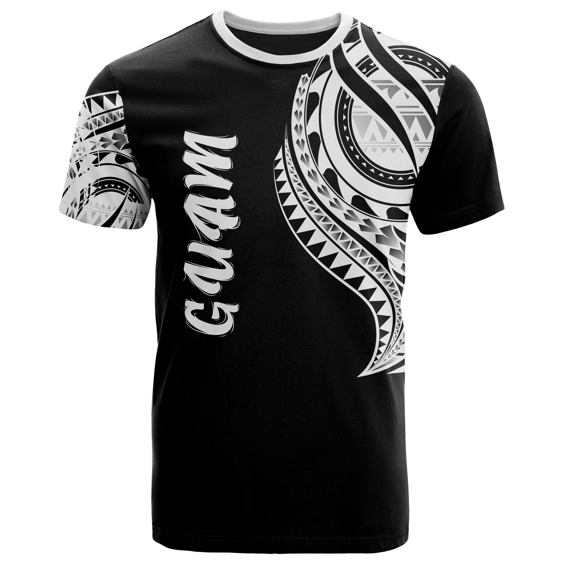 Guam T Shirt Guam Tatau White Patterns
