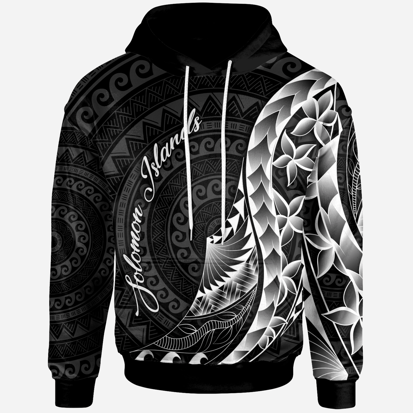 Solomon Islands Hoodie Polynesian Pattern Style