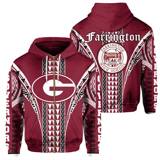 Hawaii Hoodie Farrington High Zip Hoodie AH