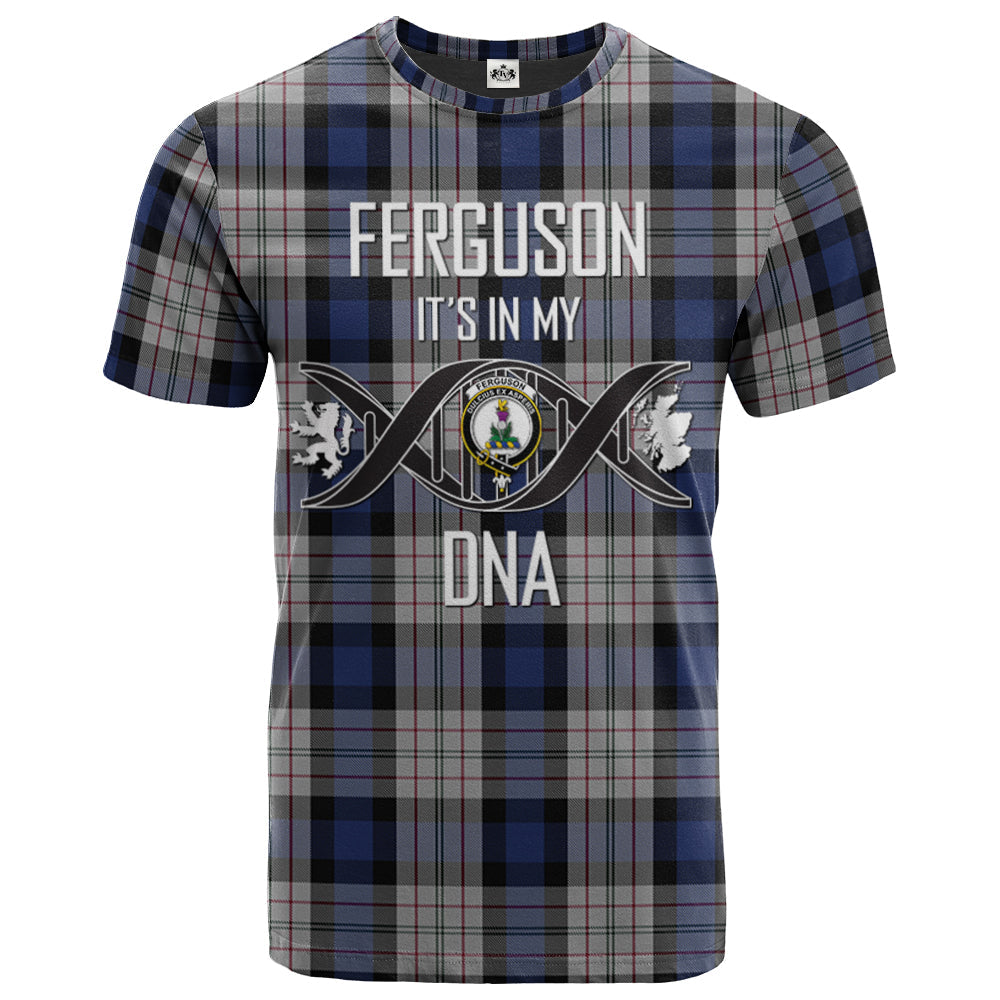 Printivon Ferguson Dress Clan DNA In Me Tartan Crest T Shirt