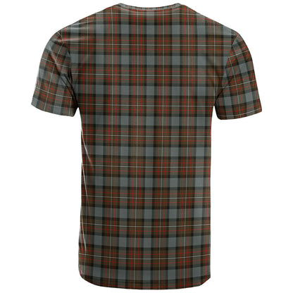 Printivon Ferguson Weathered Clan DNA In Me Tartan Crest T Shirt