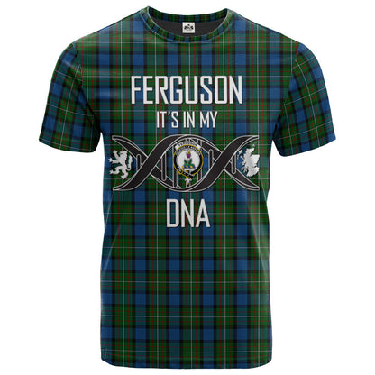 Printivon Ferguson of Atholl Clan Clan DNA In Me Tartan Crest T Shirt