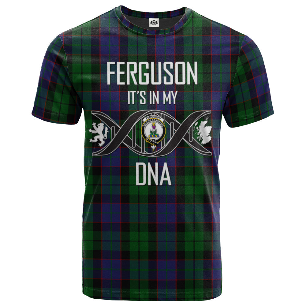 Printivon Ferguson of Balquhidder 02 Clan DNA In Me Tartan Crest T Shirt