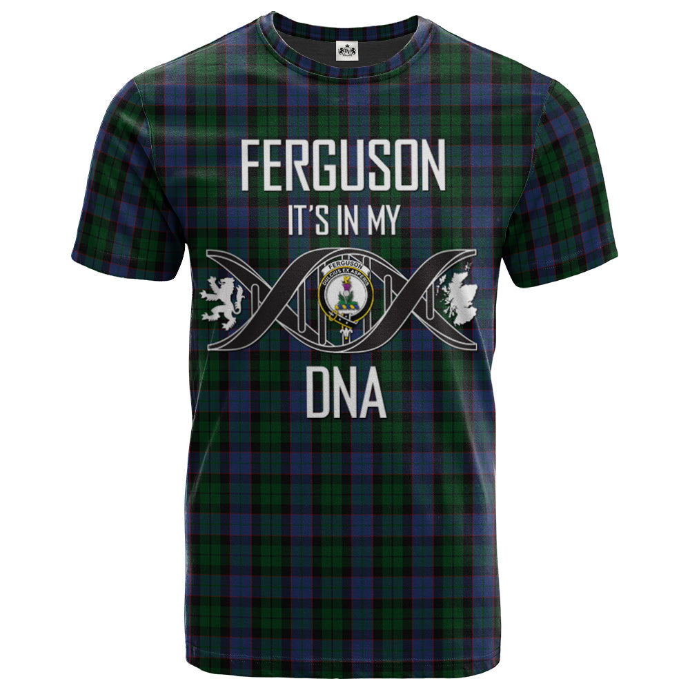 Printivon Ferguson of Balquhidder Clan DNA In Me Tartan Crest T Shirt
