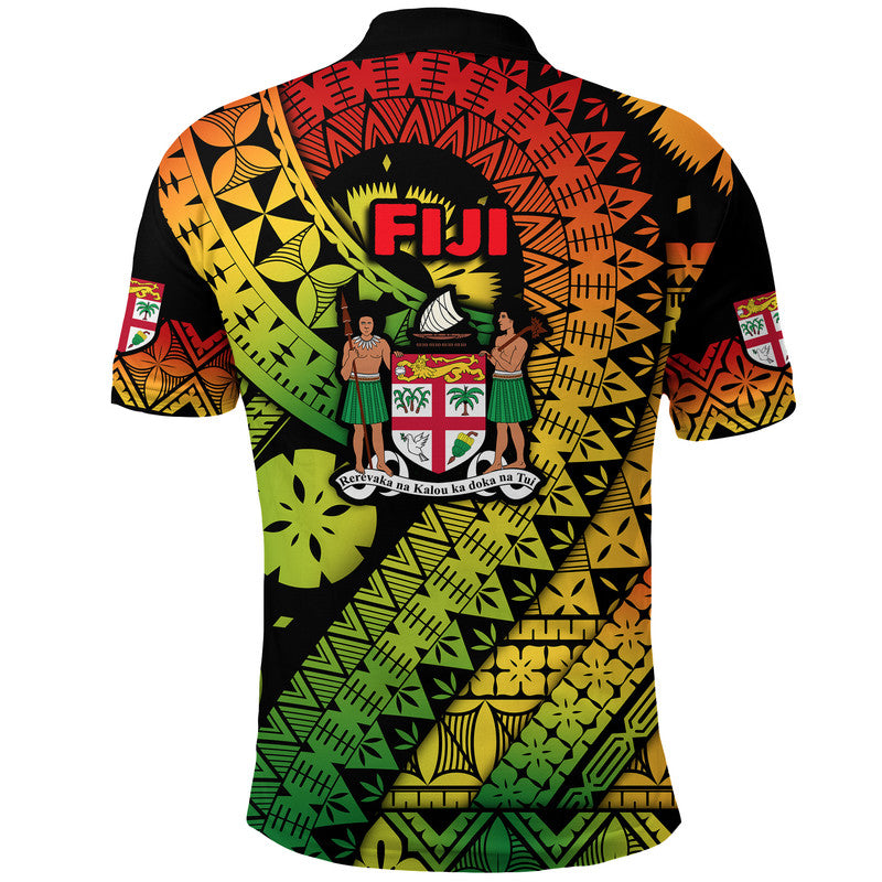 Fiji Day Polo Shirt Masi Kesa Reggae Style