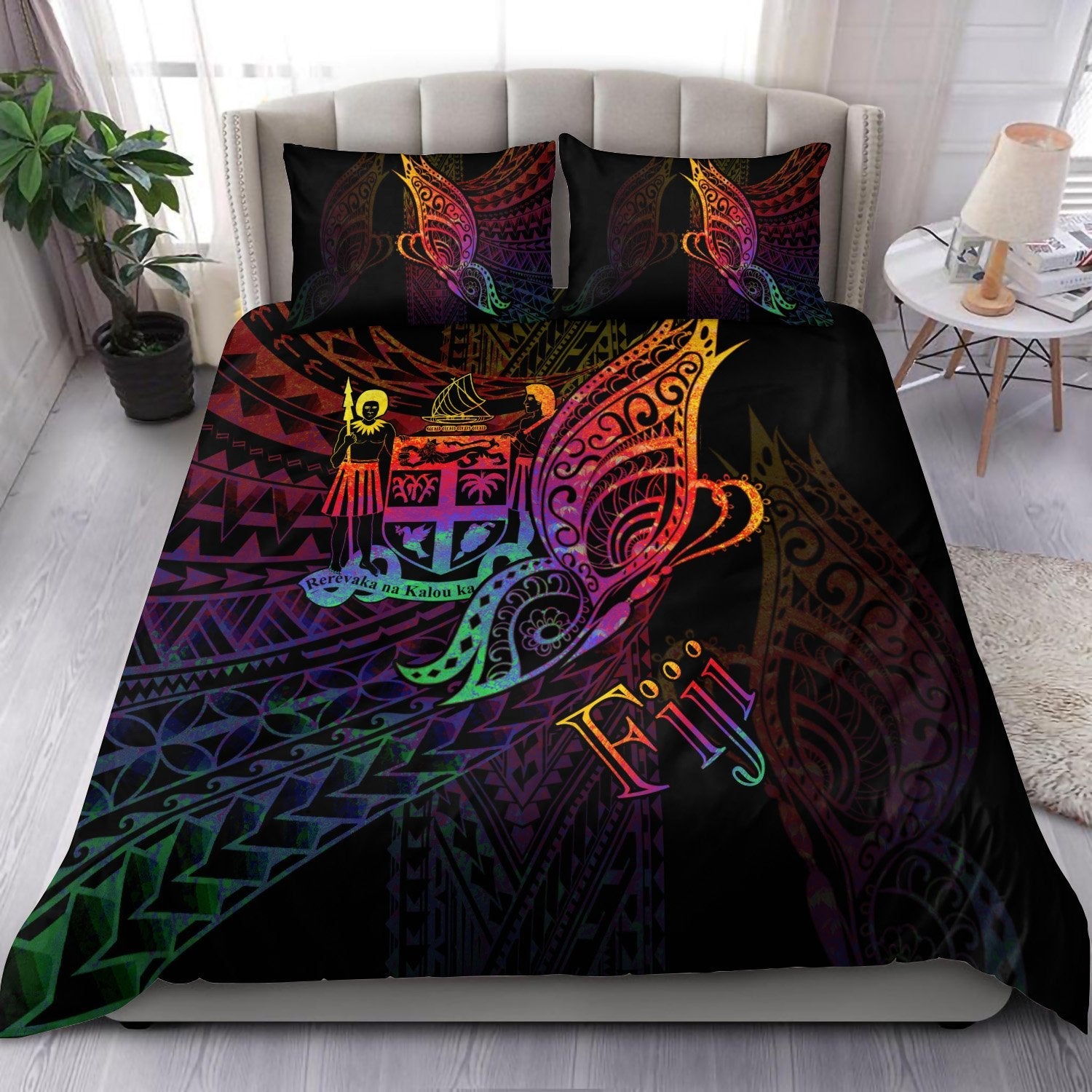 Fiji Bedding Set Butterfly Polynesian Style