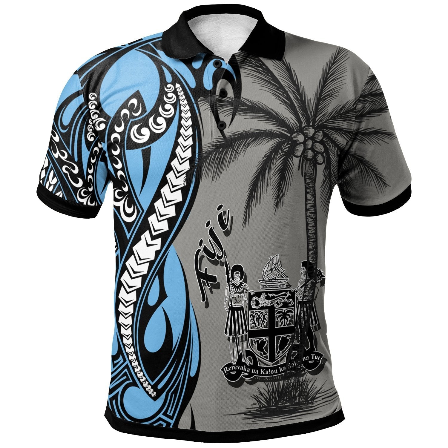 Fiji Polo Shirt - Classical Coconut Tree