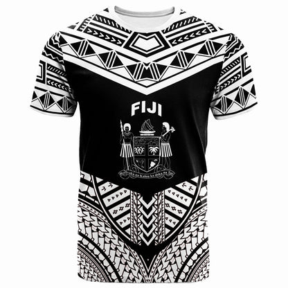Fiji T - Shirt - Tribal Pattern Cool Style White Color