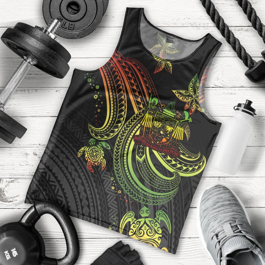 Fiji Men's Tank Top Reggae Turtle