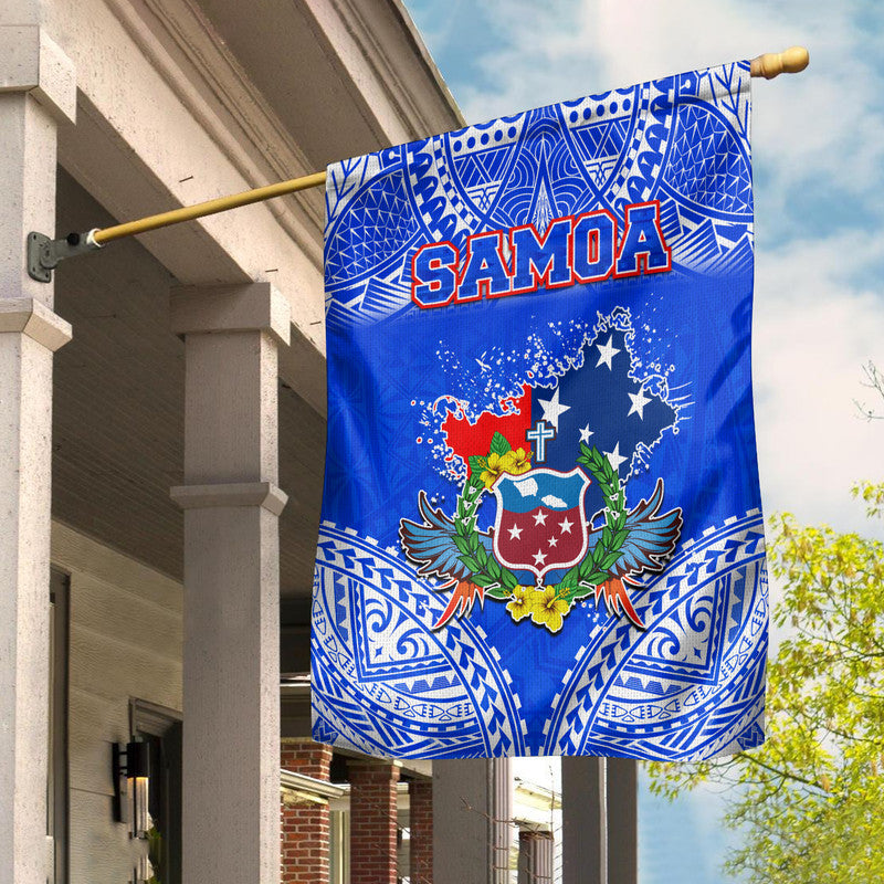 Toa Samoa Polynesian Rugby Flag Samoan Flag Blue Color