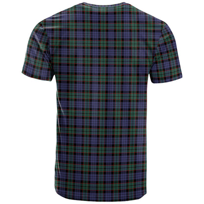 Printivon Fletcher Modern Clan DNA In Me Tartan Crest T Shirt