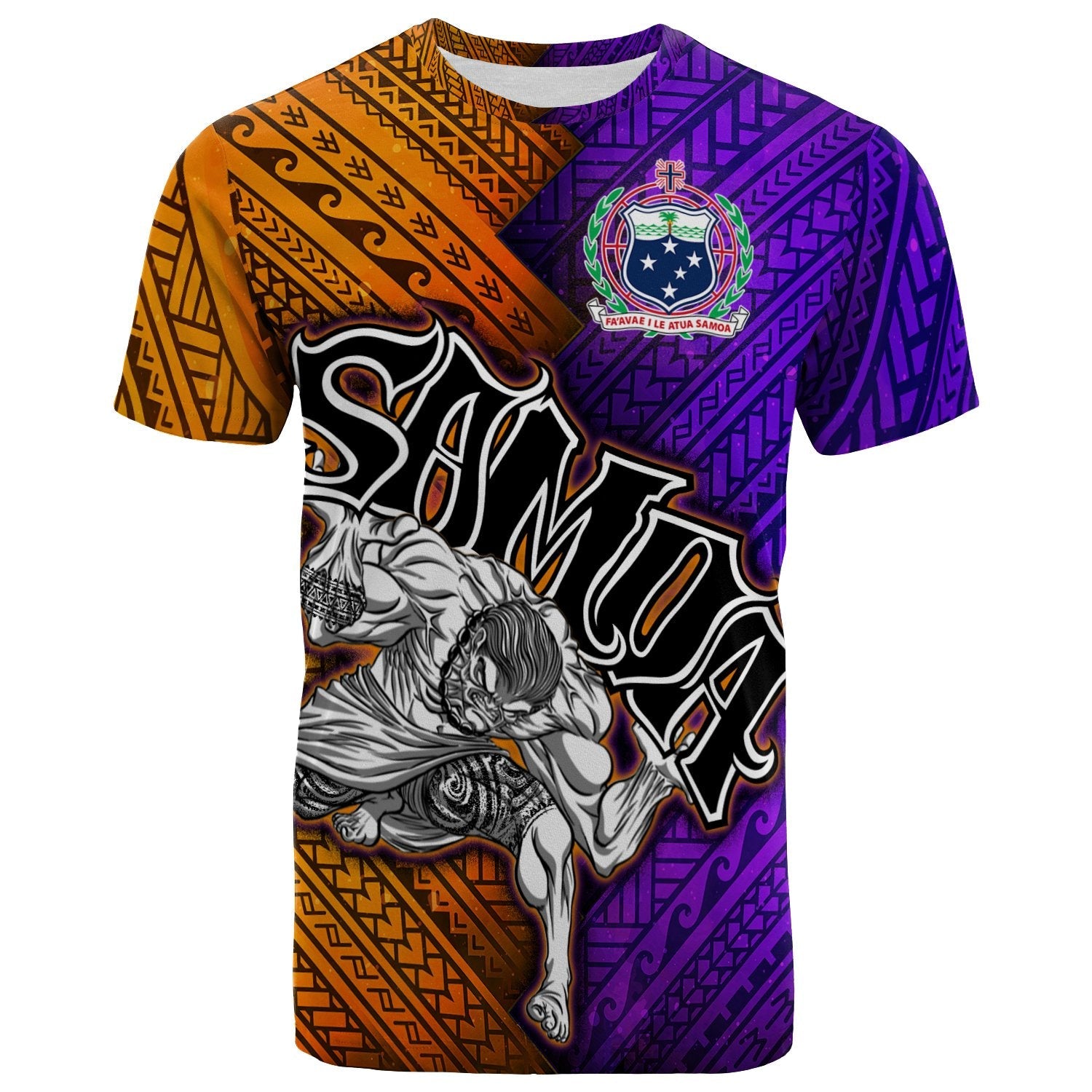 Samoa T - Shirt - Warrior Style Polynesian Patterns
