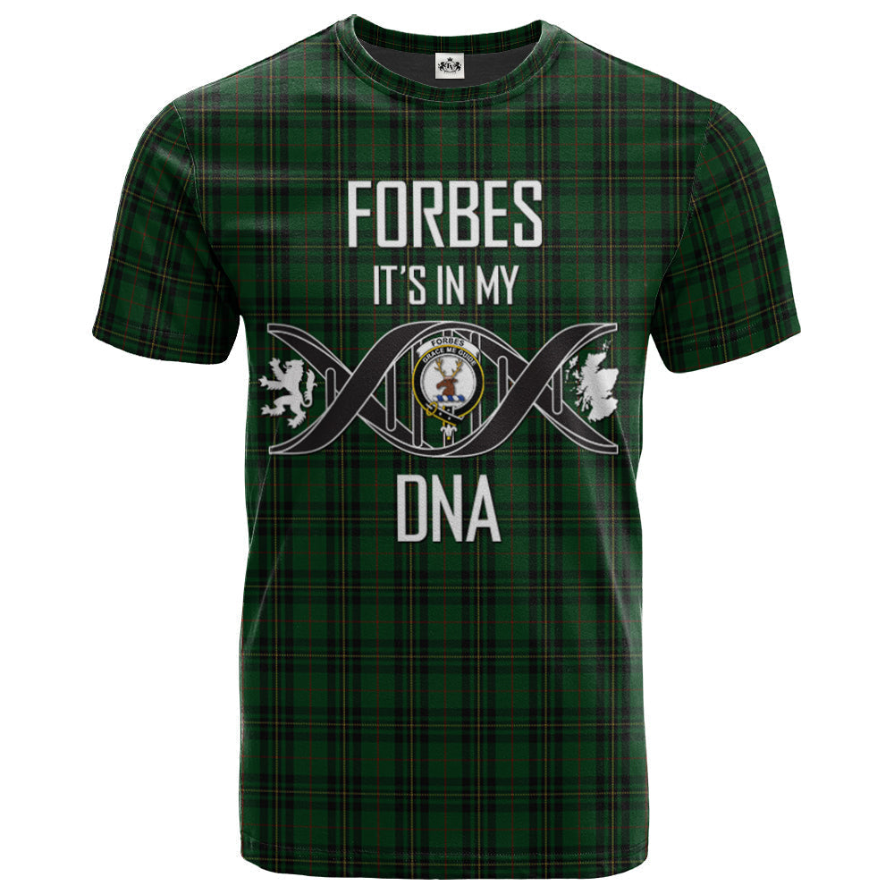 Printivon Forbes 1842 Clan DNA In Me Tartan Crest T Shirt