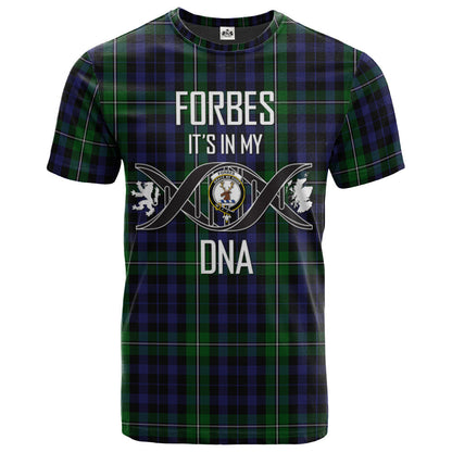 Printivon Forbes Ancient 02 Clan DNA In Me Tartan Crest T Shirt