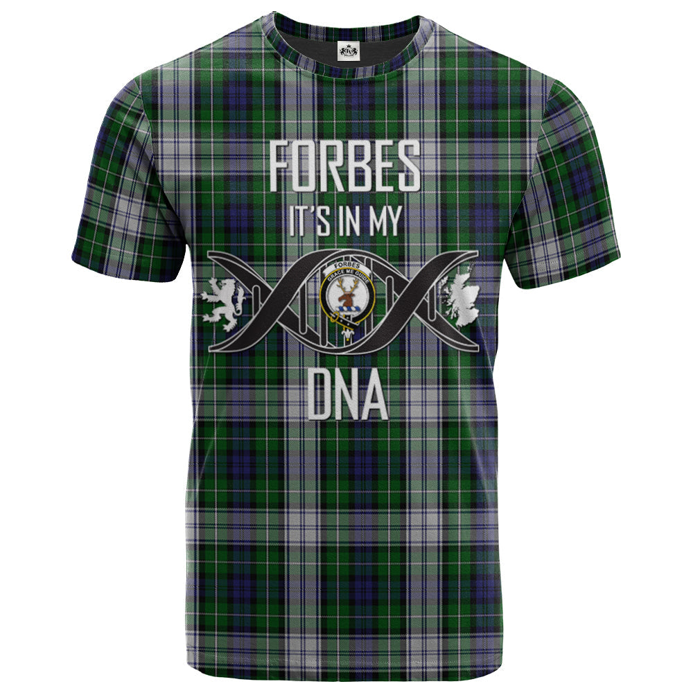 Printivon Forbes Dress Clan DNA In Me Tartan Crest T Shirt