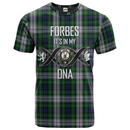Printivon Forbes Dress Clan DNA In Me Tartan Crest T Shirt