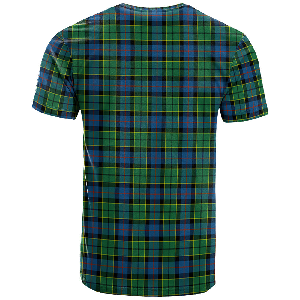 Printivon Forsyth Ancient Clan DNA In Me Tartan Crest T Shirt