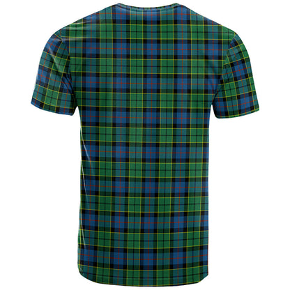 Printivon Forsyth Ancient Clan DNA In Me Tartan Crest T Shirt