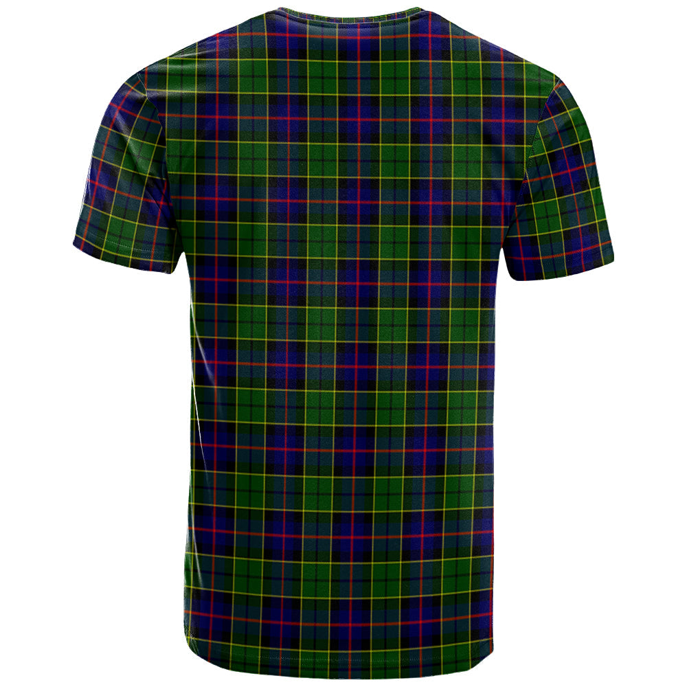 Printivon Forsyth Modern Clan DNA In Me Tartan Crest T Shirt