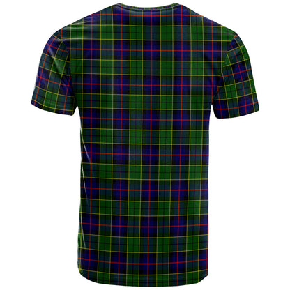 Printivon Forsyth Modern Clan DNA In Me Tartan Crest T Shirt