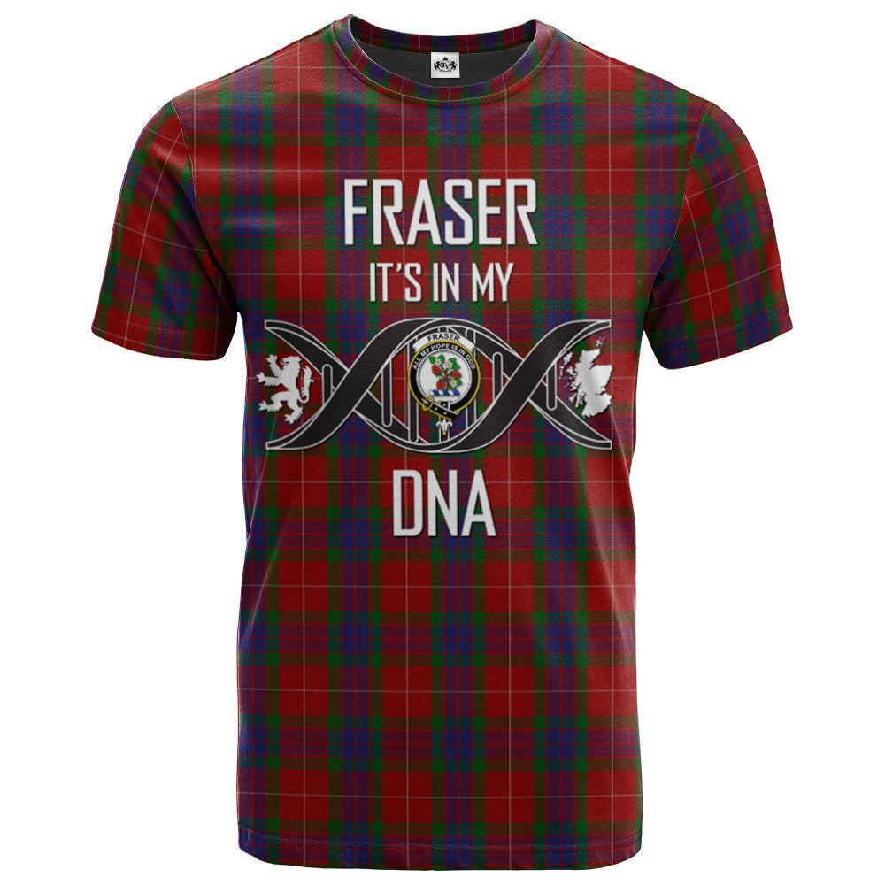 Printivon Fraser 01 Clan DNA In Me Tartan Crest T Shirt